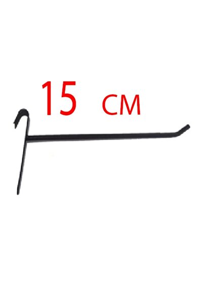 Akkaya Dekorasyon 20 bucăți, 15 cm, cârlig pentru plăci de sârmă vopsit în negru, cârlig pentru raft, sârmă pentru plăci, sârmă pentru rafturi, sârmă pentru umerase