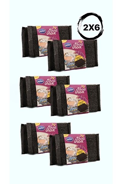 MyClean ماجيك إينوكس اسفنجة سلكية ستانلس 2 عبوة 6 قطع