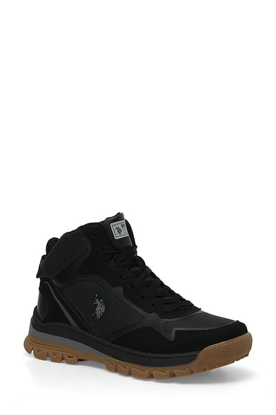 U.S. Polo Assn. SAGAN HI 4PR Μαύρες ανδρικές μπότες εξωτερικού χώρου