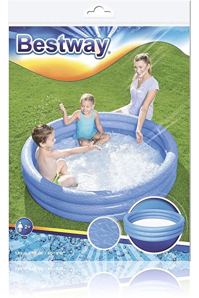 BESTWAY 62008 Pompasıyla - 51024, 3 Boğum Çocuk Havuzu, 102x25 Cm