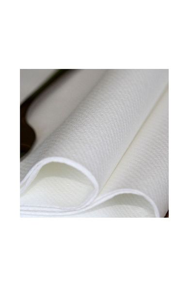 AIRLAID منديل تقديم من القماش الأبيض مقاس 40x40 - 1⁄4 قابل للطي - عبوة تحتوي على 50 منديلًا