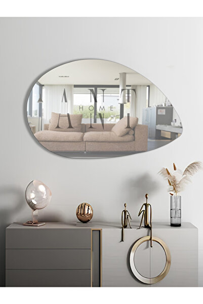 ant home Asimetrik Ayna, Dekoratif Ayna, 90x60, Konsol Aynası, Dresuar Aynası...