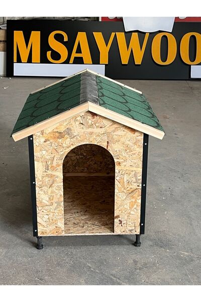 MSAY Köpek kulübesi. Osb ahşap dış mekan köpek kulübesi