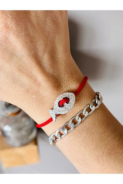 by özllem Red Fish Bracelet Set