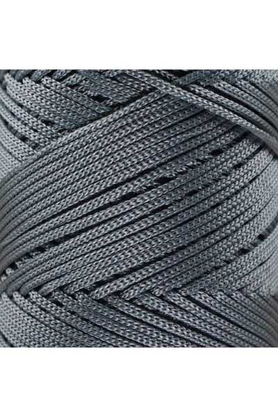 Makromecity Premium 100 gr πολυεστέρας μακραμέ νήμα γκρι 2mm - 120 M Supla νήμα και νήμα τσάντας