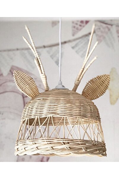 afralya home Bebek Odası Avize / Çocuk Odası Avize Geyikli Avize