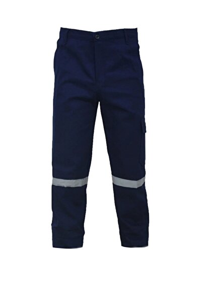 Aka Gabardin Pantolon 16/12 %100 Pamuk Reflektörlü Kargo Cepli Lacivert Yazlık 52 Beden