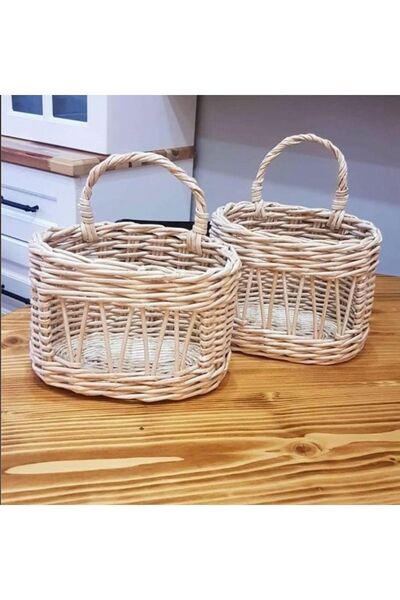 afralya home Багатофункціональний кошик з ротанга, органайзер для кухні, кошик для фруктів