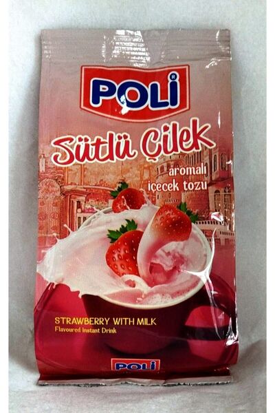 POLI Sütlü Çilek Aromalı Içecek Tozu 250 Gr