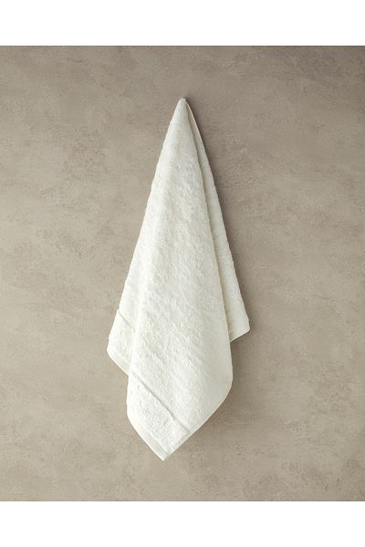 English Home 50x90 cm Prosop de față din bambus cu frunze ecru