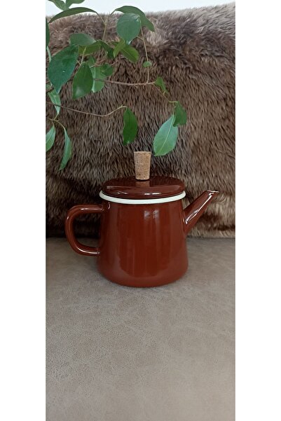 Plus Kitchen Marbled Enamel Retro Teapot 850 ml Herbal Tea Milk Pot Oil Pot