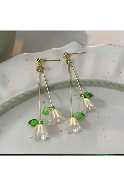 Merin Zarif Çiçek Tasarım Küpe