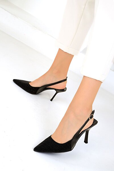 SOHO Klasické černé dámské boty na podpatku – 19355