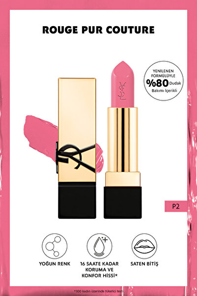 Yves Saint Laurent Rouge Pur Couture Saten Bitişli Ruj - P2 3614273945516