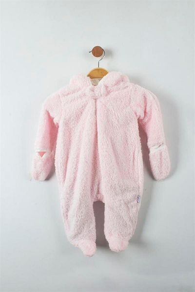 TRENDİMİZBİR (BY MURAT BABY) Sleeve Detailed Hooded Baby Romper