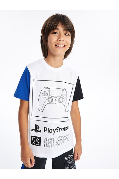 LC Waikiki Lcw Elastic Waist Playstation Printed Boys' Shorts