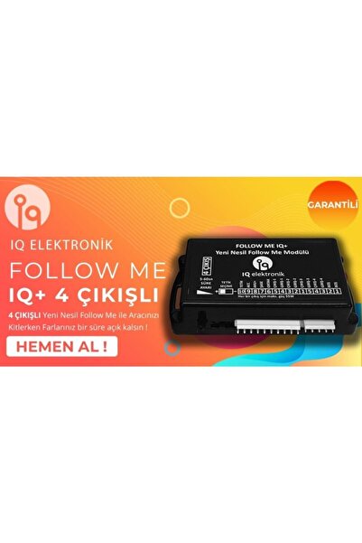 iq elektronik Follow Me Home 4 Çıkış Far Ve Sis Modülü Iq Elektronik