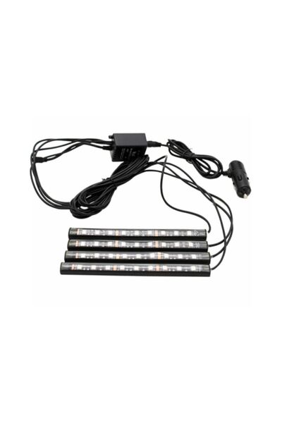 iq elektronik Ayak Altı Led 12 Ledli Aydınlatma Arac Ici Rgb 7 Renk Kumandalı