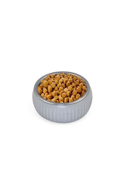 İREM Gray Mikopet Organic Ceramic Food Bowl