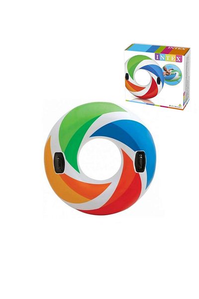 Intex 122 Cm Jumbo Colored Patterned Bagel with Handle