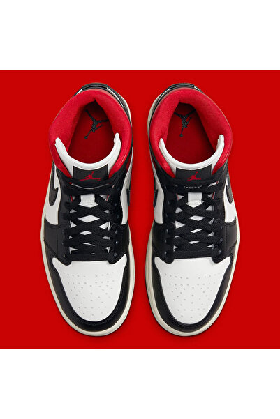 Nike Erkek Air Jordan 1 Mid Gym Red Panda