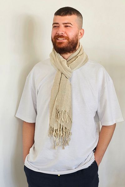 Bahtiyar İpek Raw Silk Camisole - Striped Design