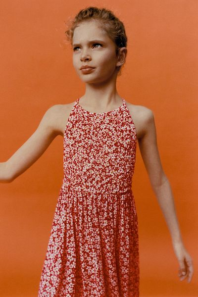 Zeyder Kids Rochie cu bretele pentru fetiță cu model floral