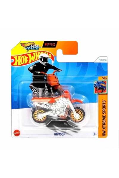 HOT WHEELS HW450F Motosiklet Modeli - HW Xtreme Sports 2024 Serisi