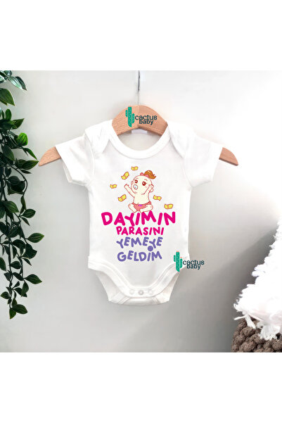 CACTUS COLLECTION Dayi Yazili Baby Bodysuit