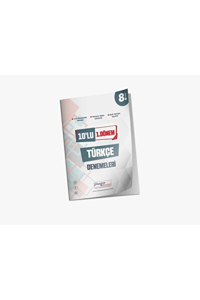 Zeka Küpü Yayınları Pisgor 8. Sınıf 10' lu 1. Dönem Türkçe Denemeleri / Kolektif / Zeka Küpü Yayınları / 9786057236975