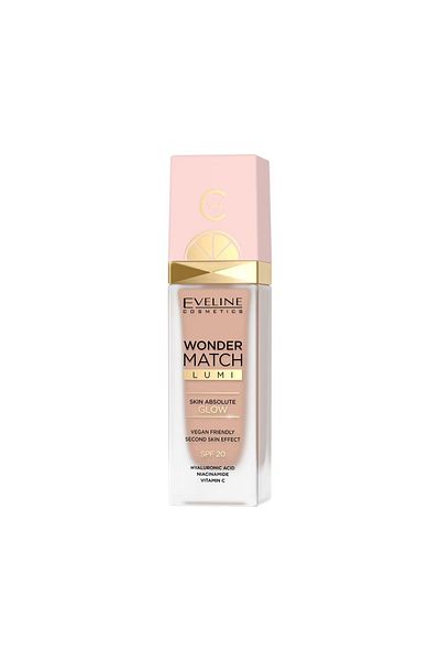 Eveline Cosmetics كريم أساس ووندر ماتش لومي بعامل حماية من الشمس SPF 20