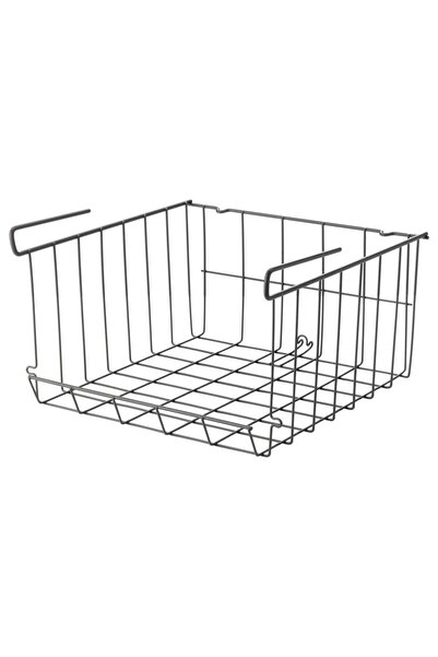 IKEA Mutfak Asılabilir Dolap Düzenleyici 31x30x18 cm Dolap Askısı Tel Sepet Çelik