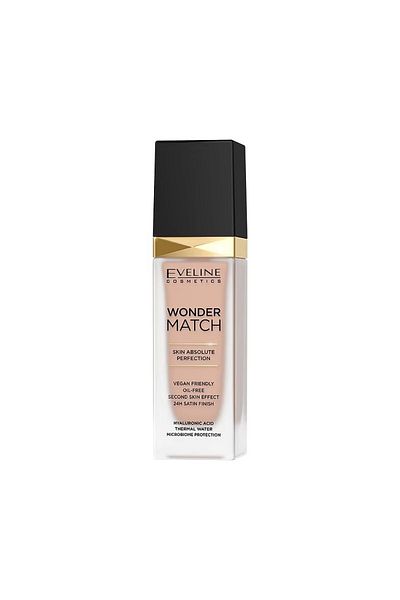 Eveline Cosmetics كريم أساس نباتي بحمض الهيالورونيك 30 مل - ميكروبيوم بروتكشن ووندر ماتش