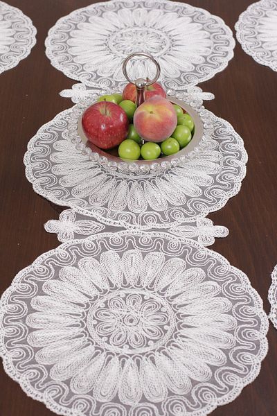 Bilgiçler American Serving Plate and Runner Set for 6 Persons