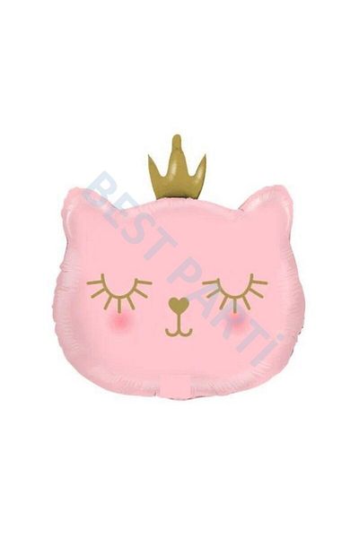 BEST PARTİ DOĞUM GÜNÜ PARTİ SÜSLERİ 70 cm Pink Cat Foil Balloon