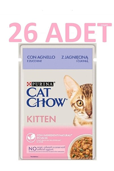 Cat Chow Cat Chow Kitten Kuzu Etli Pouch 85 gr X 26 Adet
