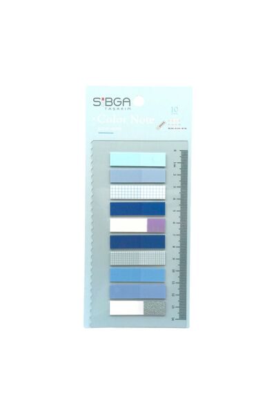 sibga tasarım Simli Şeffaf Renkli Postit Post-it Post It. Kitap Ayracı Ayraç Postit Sticker Not Kağıdı 200 Yaprak