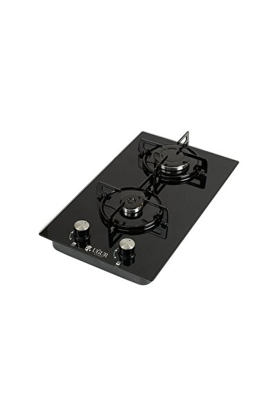 Uğur Ankastre 2 Gözlü Cam Ocak Otomatik Çakmaklı Lpg Ve Doğalgazlı Ocak