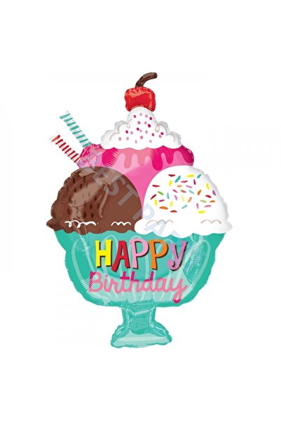 BEST PARTİ DOĞUM GÜNÜ PARTİ SÜSLERİ بالون على شكل كوب آيس كريم مقاس 55 سم