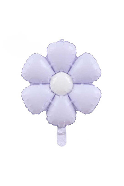 BEST PARTİ DOĞUM GÜNÜ PARTİ SÜSLERİ Lilac Daisy Foil Balloon Macaron - 75 cm