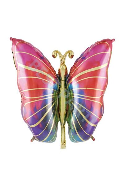 BEST PARTİ DOĞUM GÜNÜ PARTİ SÜSLERİ 74X50 cm Colorful Animal Butterfly Foil B...