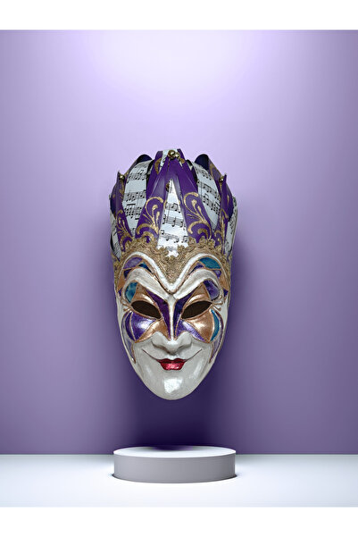 Venemask Jolly Joker Tekno Venedik Maskesi - Mor