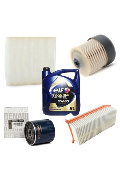 MAİS Renault Clio 4 1.5dci Filtre Bakım Seti ürünü değildir