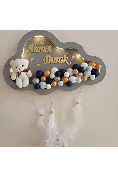 bebek atölyem El Işi Ledli Bebek Kapı Süsü