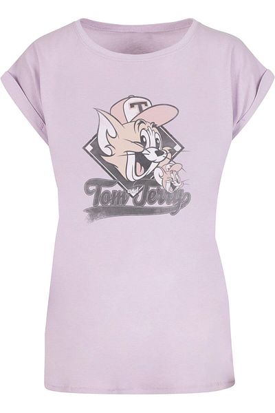 ABSOLUTE CULT Damen Ladies Tom und Jerry - Baseball Caps T-Shirt