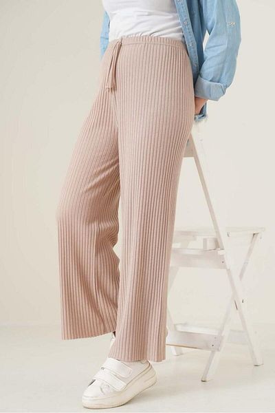 Karteks Pantaloni și pantaloni de trening cu nervuri pentru femei, 3 piese, pijamale casual confortabile pentru acasă