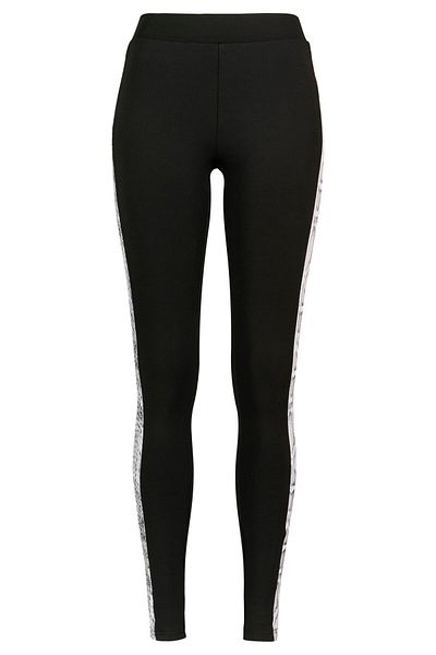 Urban Classics Damen Leggings mit seitlichem Streifenmuster