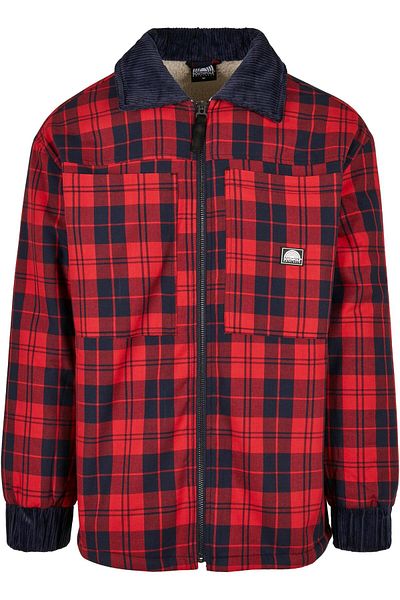 Southpole Herren Southpole Check Flannel Sherpa Jacket