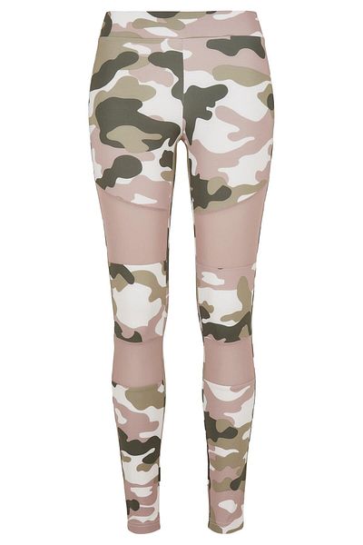 Urban Classics Damen Ladies Camo Tech Mesh Leggings