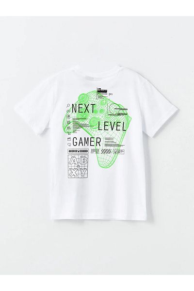 LC Waikiki Koszulka dla chłopców z nadrukiem Xbox - LCW Kids z okrągłym dekoltem